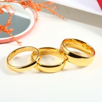 Classic Tungsten Carbide Rings Glod Color 4/6/8mm For Women Men Couple Wedding Bands Zirconia Engagement Christmas Gift  Jewelry 2