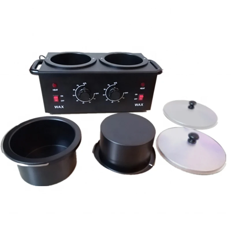 Dual Wax Pots Professional Electric Wax Heater Machine Parrafin Waxing Machine for Hair Removal Facial Skin Body SPA Salon wax heater,hair removal wax,hair removal tool,beauty wax