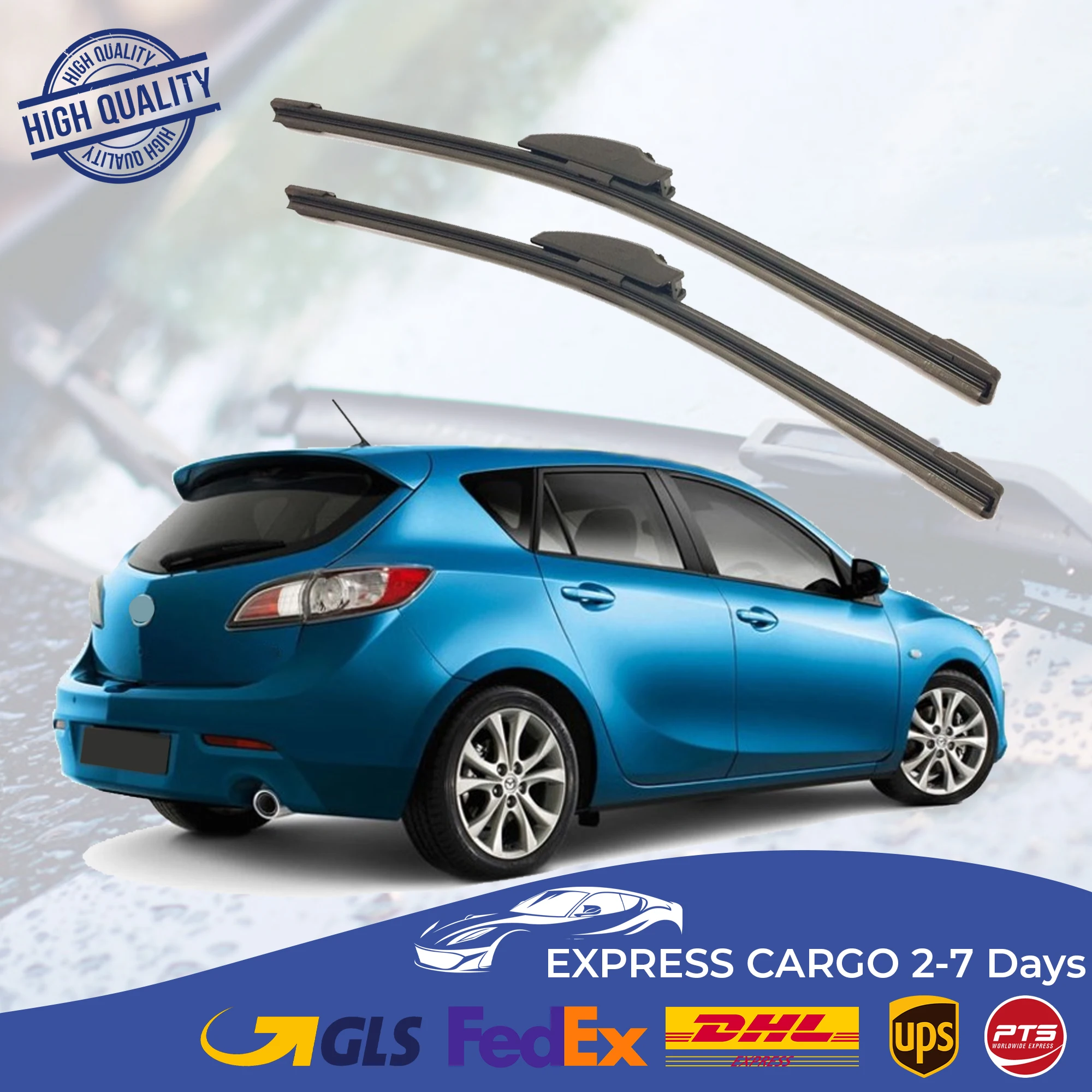 

Car Wiper Blade For Mazda 3 Hatchback 2009 2010 2011 2012 2013 Auto Windscreen Windshield Wipers Blades Window Wash Front