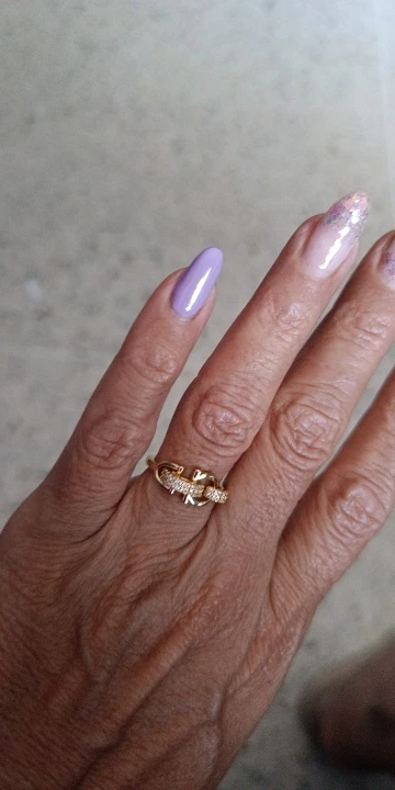 Fashion Gold Color Stainless Steel Rings photo review