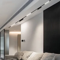 New Magnetic Track Light Dimmable Remote Control 48VLed Ceiling Lamp Track Rail Lighting No Main Light Design Spotlight 1