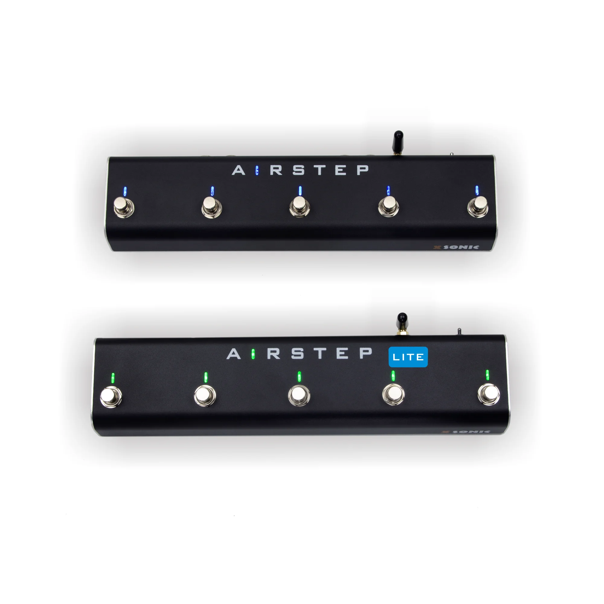 Xsonic Airstep Combo Smart Multi Controller Con Midi, Hid, 10 Footswitch, 2 Expression Pedal In, 300H Playtime, Supporto Hx Stom