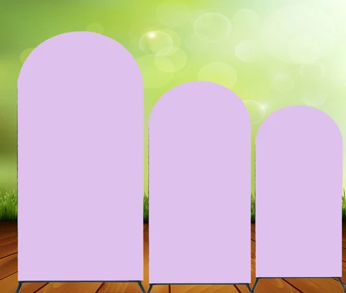 일반 단색 보라색 키아라 아치 커버, 생일 파티 장식 배경, 베이비 샤워 포토콜 포토 부스 배경, 탄성 3