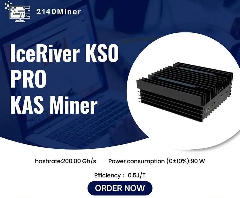

IceRiver KAS KS0 Pro Asic Kaspa Miner 200Gh/S с блоком питания