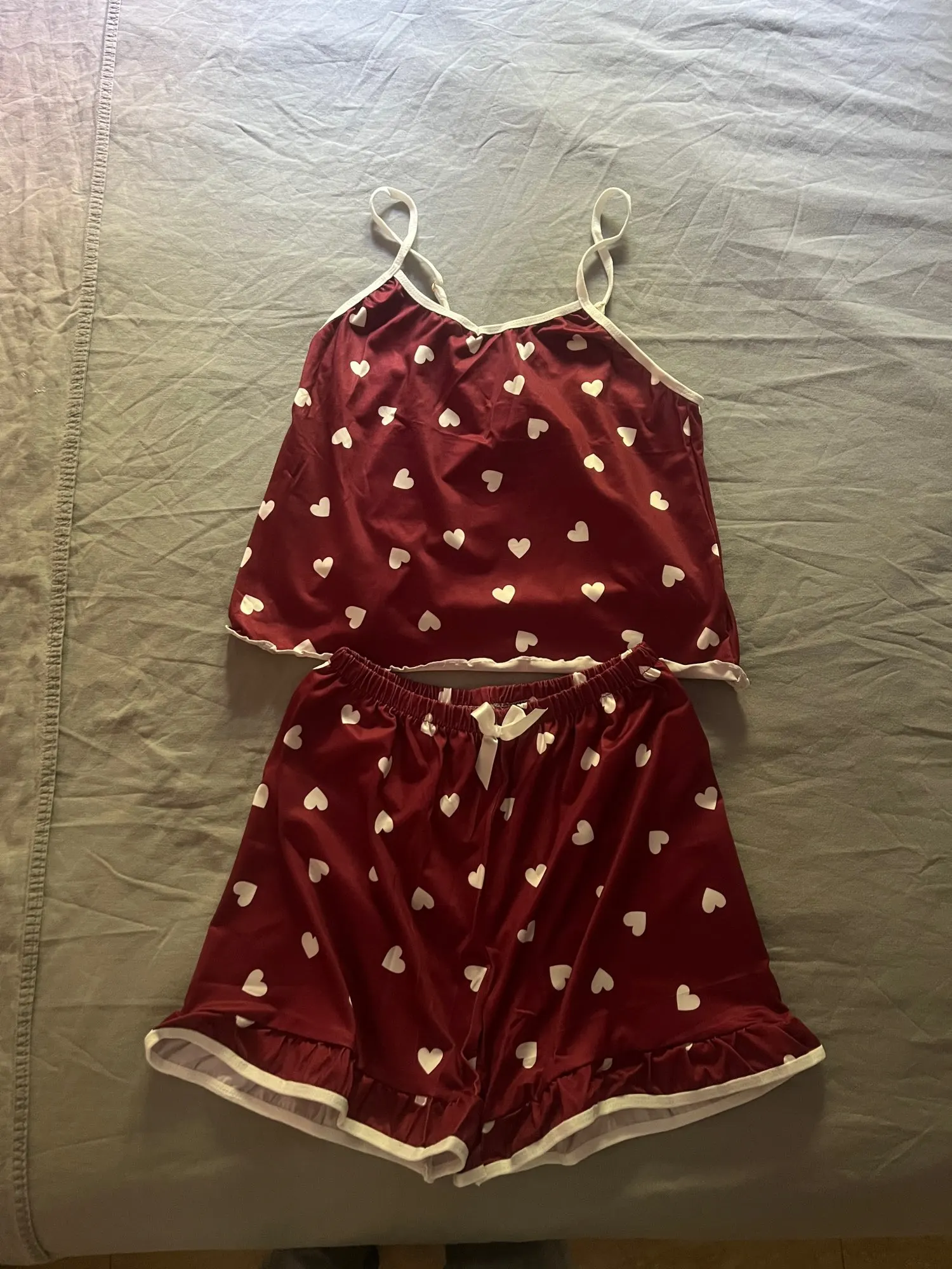 Luxe Spaghetti Strap Summer PJ Set - Breathable Comfort Sleepwear photo review