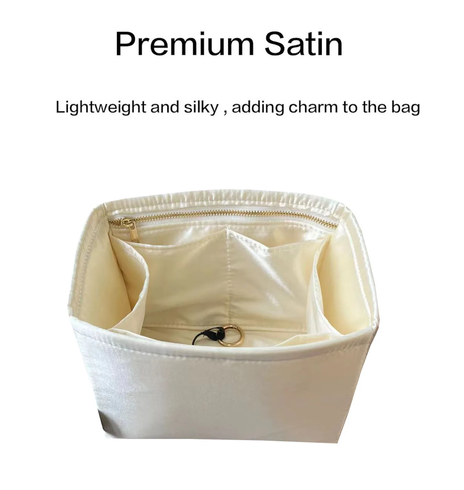 For Picotin 18 22 26 Insert Bags Organizer Makeup Handbag Organize Inner Purse Portable base shaper Premium Silky(Handmade） 4