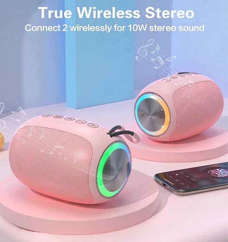 Bluetooth Speakers, A66 Wireless Speakers,5W Portable Wireless Speakers with Clear Sound,Multi Playing Modes