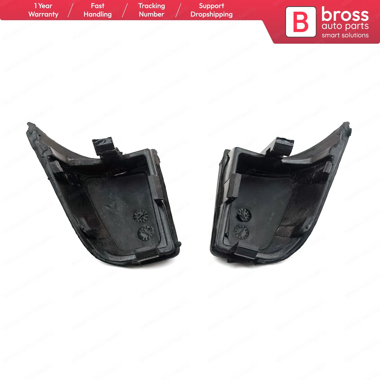 Bross BDP163 2 pcs Kormánymű Kerék Szamárfül gomb Bal lga számára vauxhall Opel corsa C 6242078 tigra B meriva a++