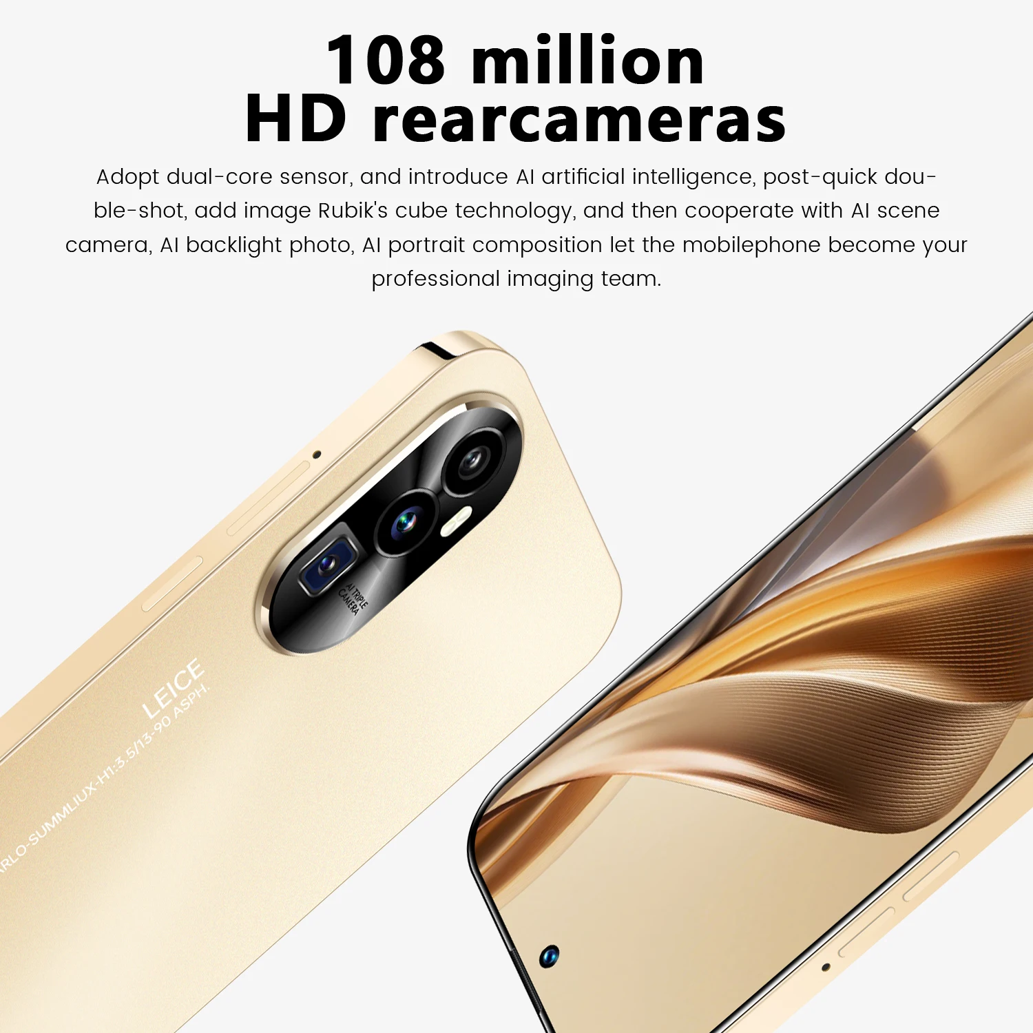 2024 리노 10 프로 스마트폰, 6.8HD 안드로이드 휴대폰, 4G, 5G, 듀얼 심 카드, 8000mAh, 16GB + 1TB, 108MP 셀룰러