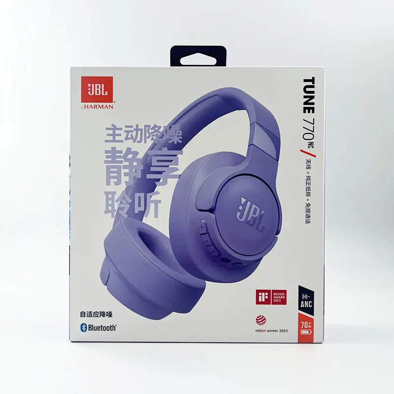 JBL Tune 770NC T770NC Original ANC Bluetooth 5.3 With LE Audio Upgrade 760NC Headphone Multi-Point Connection Headset 70H 5