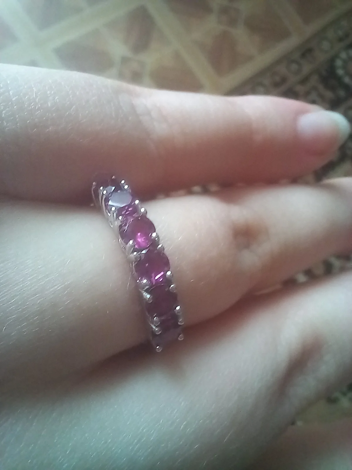 Bague en Grenat rhodolite - Passion rosée