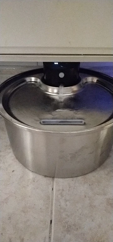 108oz/3.2L Stainless Steel Wireless Cat and Dog Drinker Rechargeable Automatic Pet Drinker Water Fountain Motion Sensor Bowl photo review