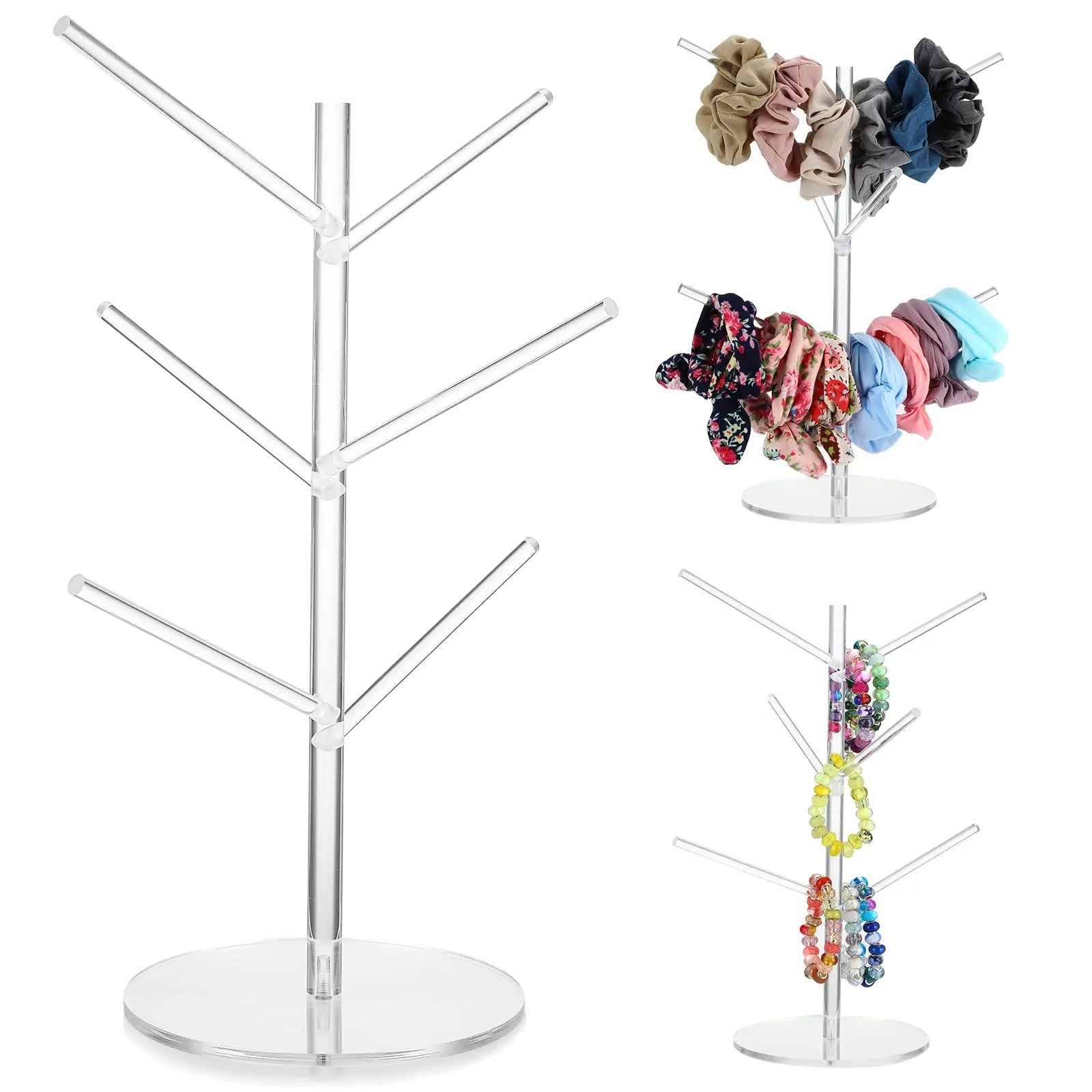 

Clear Acrylic Headband Holder, Clear Headband Display Stand, Perfect Jewelry Organizer, Transparent Necklaces, Headpieces Storag