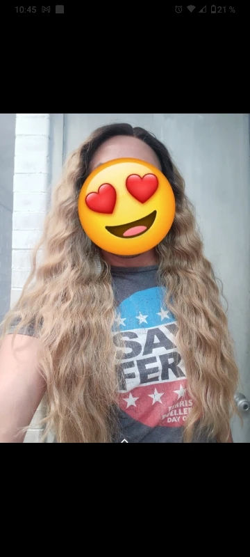 Bella Deep Wave Curly Synthetic Wig photo review