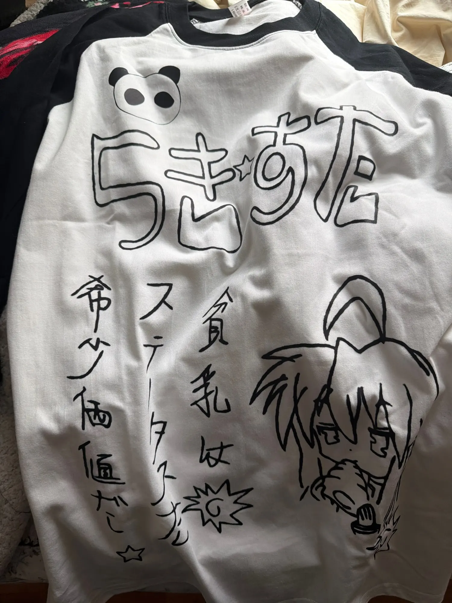 らき☆すた Contrast Long Sleeve T-Shirt photo review