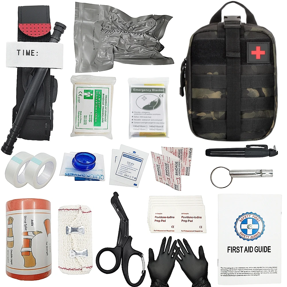 Outdoor survival equipment Molle Bag medical first aid IFAK first aid kit tactical tourniquet Israel bandage camping Edc 2