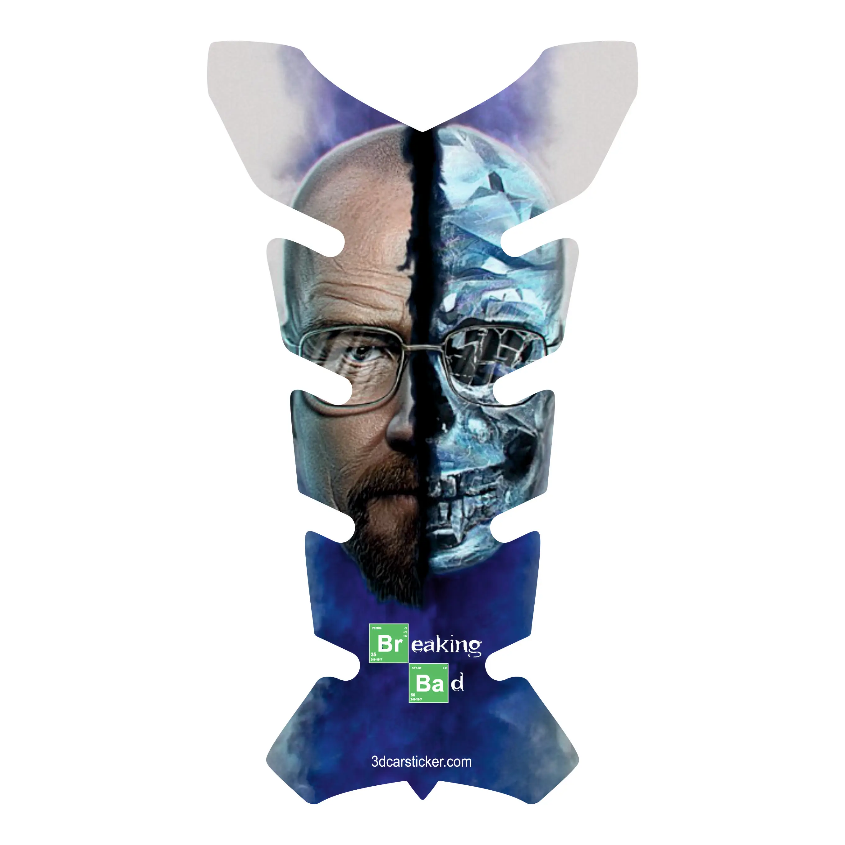 

Tank Pad Fuel Prodector 3D Sticker Decal Motorcycle Gas Protect Breaking Bad Walter White Bionic
