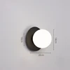 Bedroom Bedside LED Wall Sconce Lamp Nordic Minimalist Modern Staircase Walkway Living Room Background Wall E27 Glass Wall Light 6