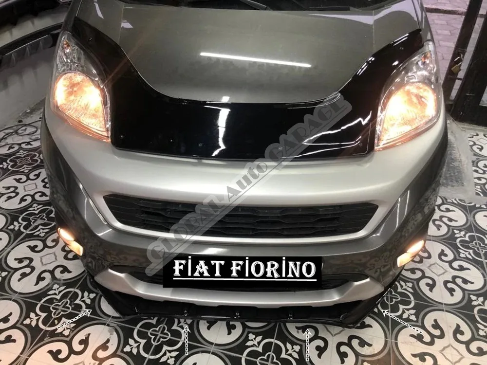 

Для Fiat Fiorino накладка на передний бампер губа 2003-2020 пианино глянцевый черный разделитель диффузор универсальный спойлер бампер брызговики