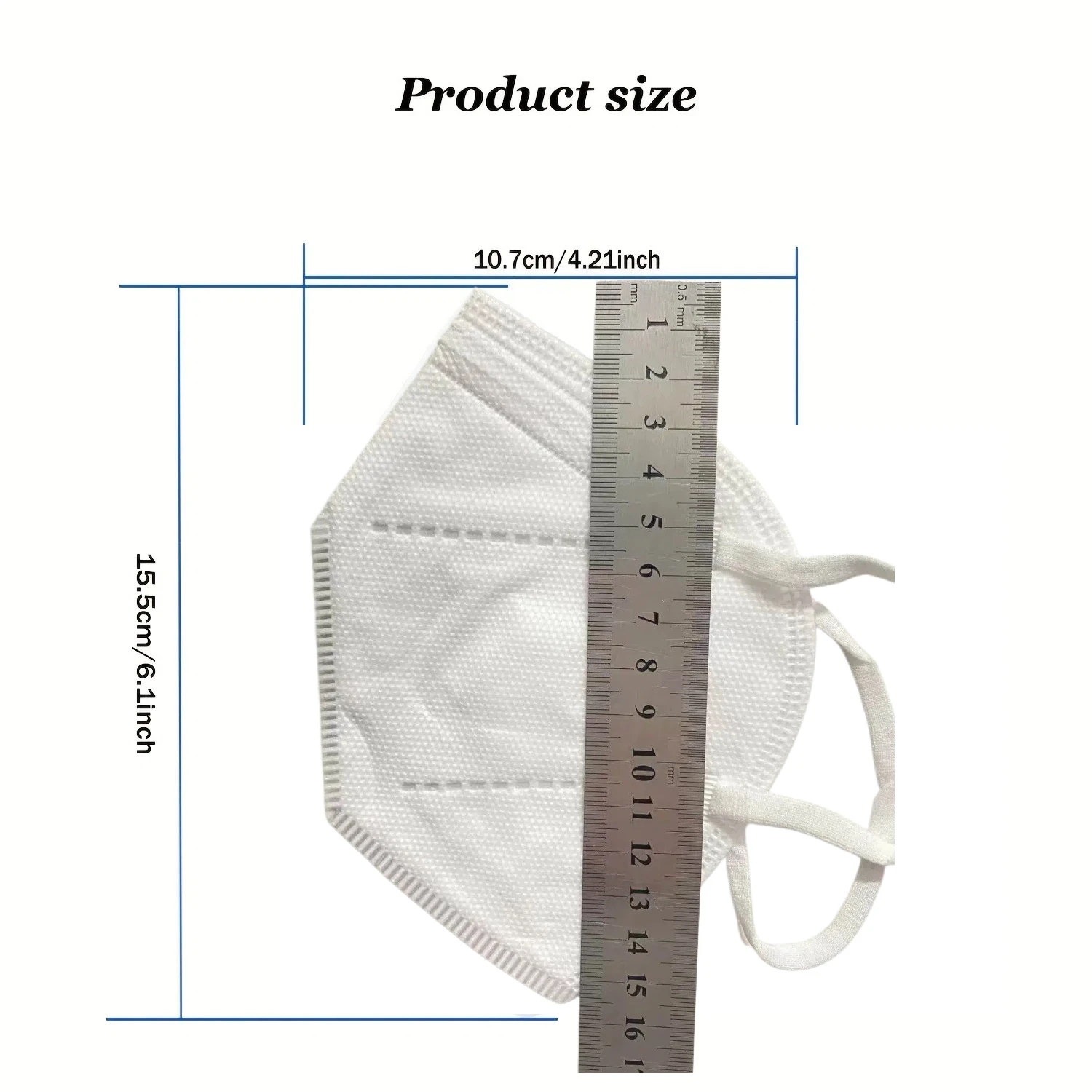 Masque chirurgical Type IIR blanc porté sur un visage, ajustement confortable, achat en gros.