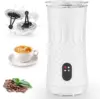 4 in 1 Electric Milk Frother 400W Automatic Milk Heater Hot and Cold Milk Frother Non-stick Coating Hot Chocolate Maker - 240ml 1