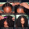 250% Kinky Curly V Part Wig Human Hair No Leave Out Upgrade Deep Wave Curly V Shape Wig No Glue Clip In Half Wig For Women 3
