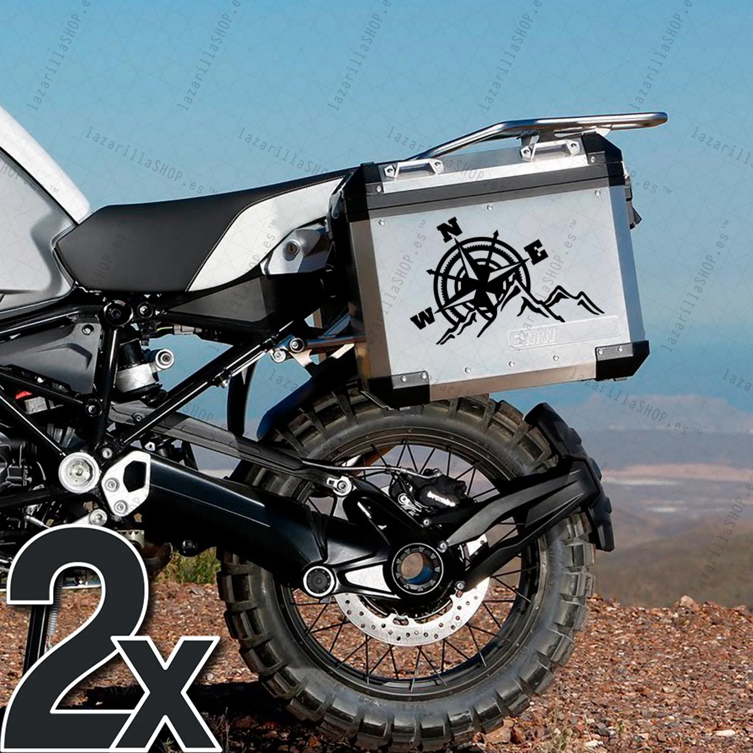 2x Rosa de los ORIGEN 30CM Pack 2 Unidades Pegatina Brujula Navegacion Montaña Aventura Sticker Pegatinas Casco Vinilo Adhesivo Maletas MotoCoche 4x4 Offroad calidad lazarillaSHOP™ - AliExpress