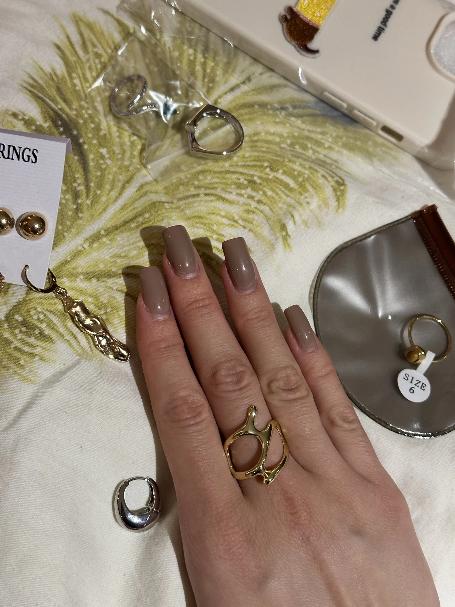 Adjustable Colorful Drip Glaze Ring photo review