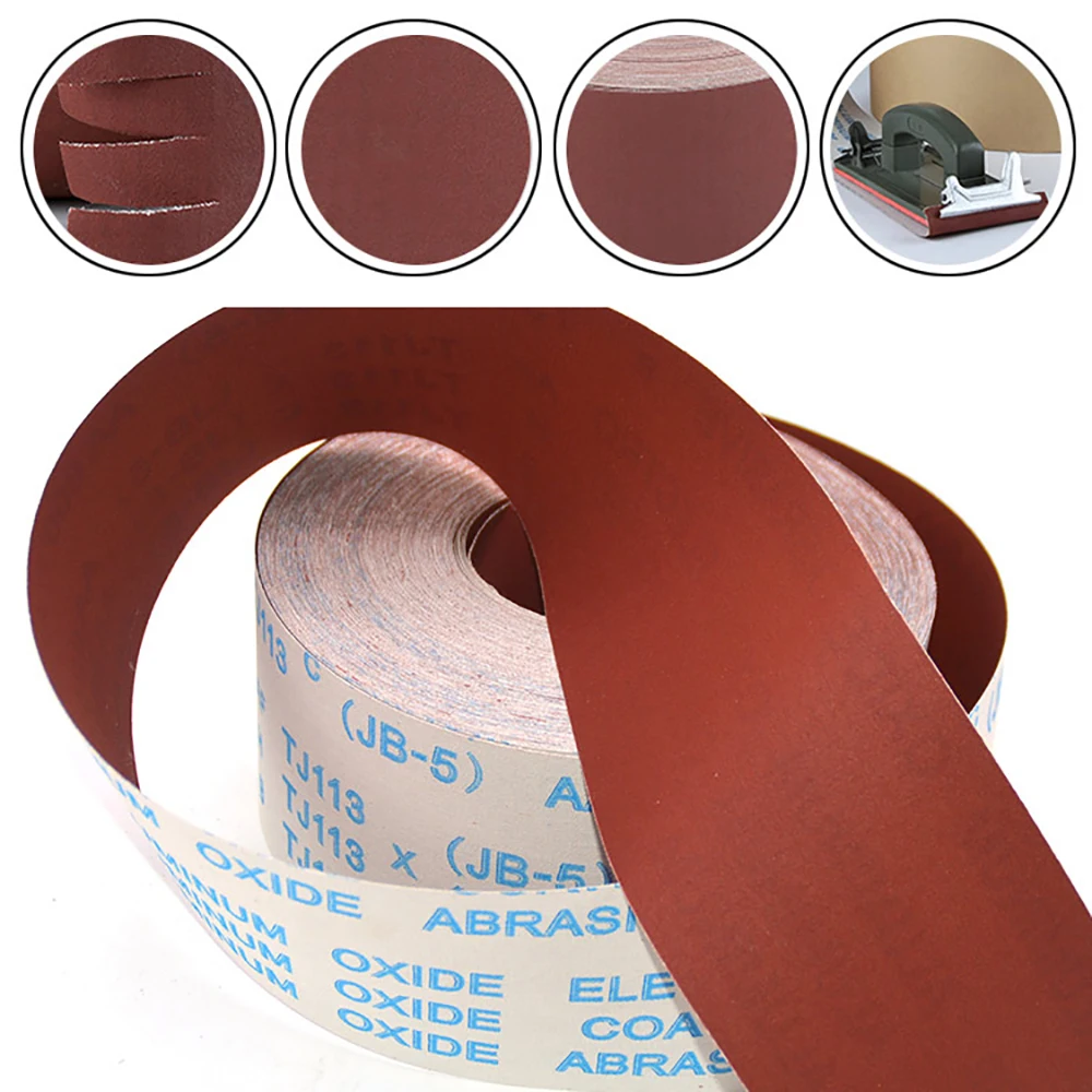 4.5 Inch 115mm Emery Cloth Roll 60-600 Grit Sandpaper Rolls Sand Paper Sanding Sheet For Wood Metal Furniture Polishing Grinding