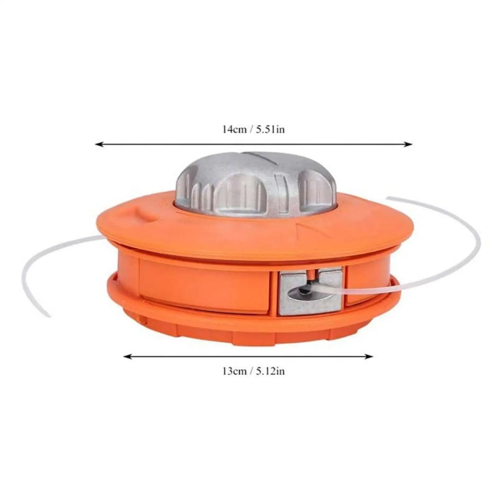 알루미늄 트리머 헤드 브러시 커터 잔디깎이 교체 부품 범용 피드 라인 트리머 헤드 (정원 잔디 야외용)