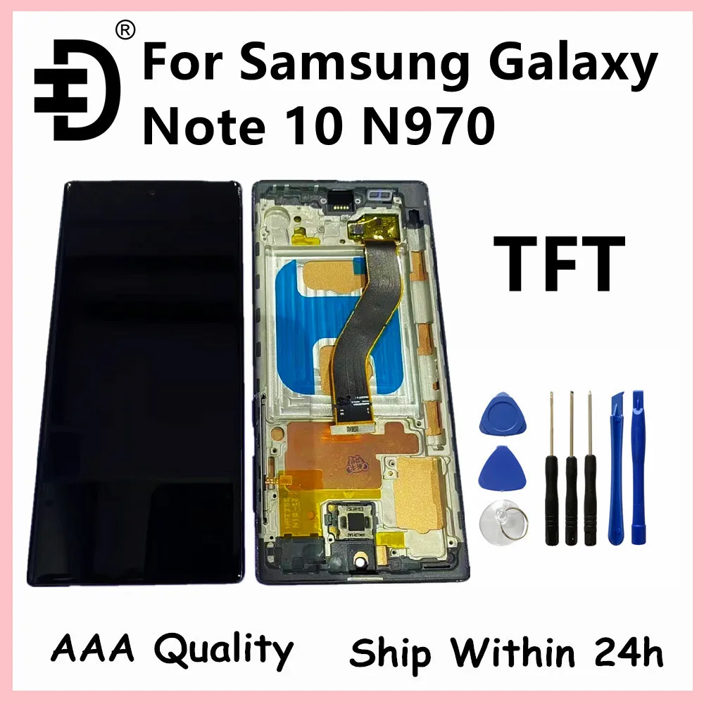 Screen Frame Samsung Galaxy Note 10 N970 N970f Lcd Display Touch