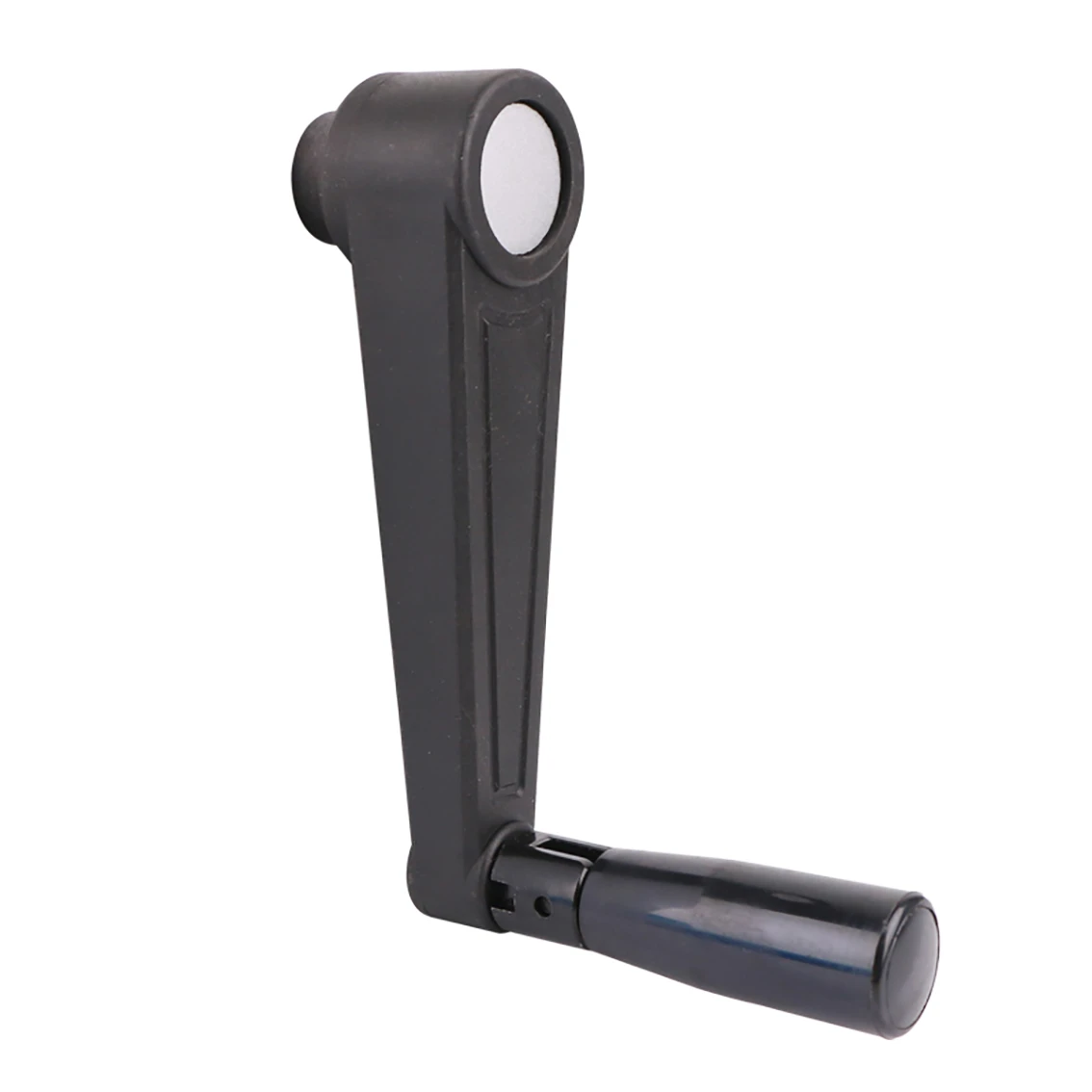 1Pc Black Round Hole/square Hole Mounting Nonfoldable Crank Handles