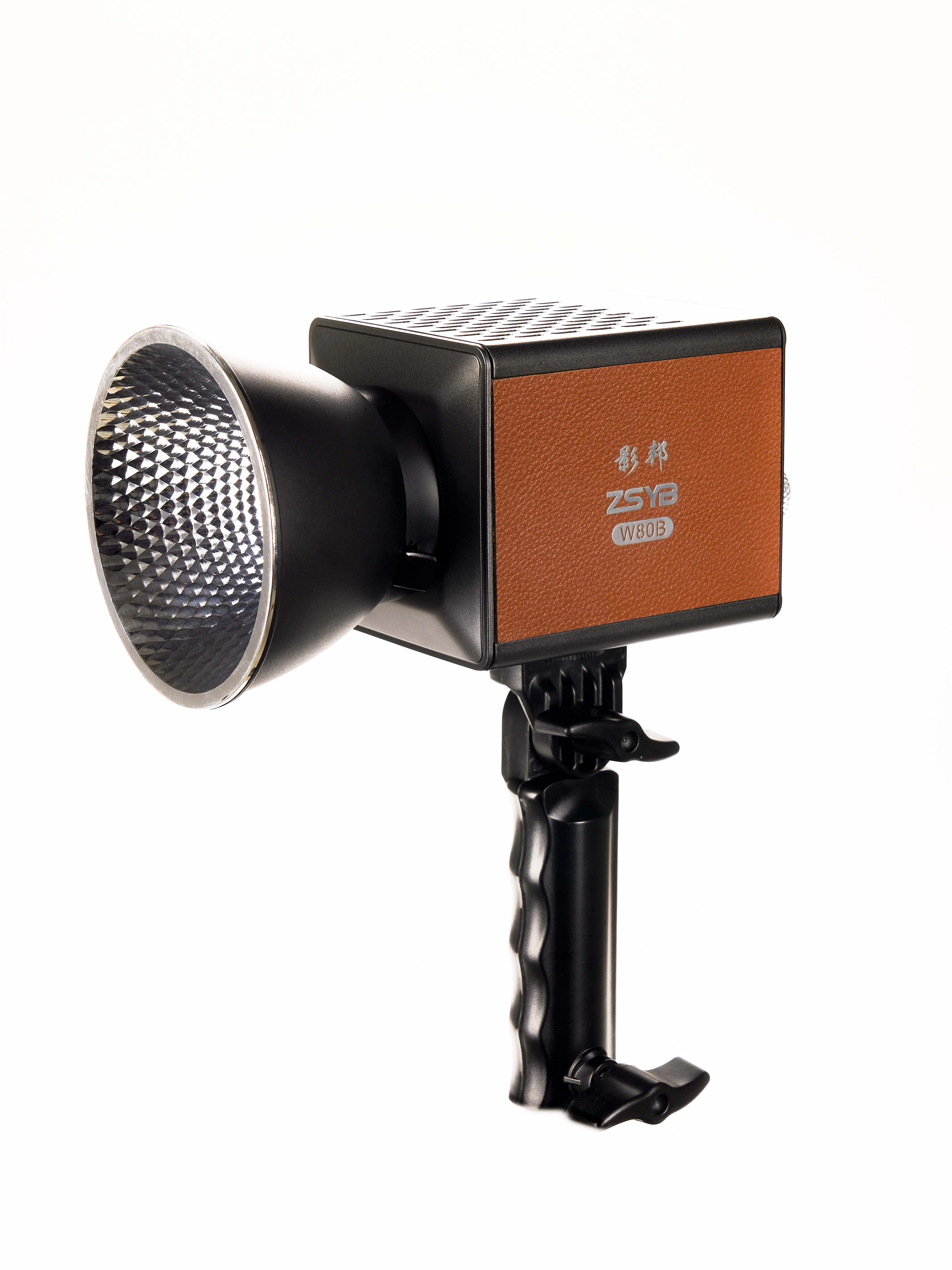 80W COB Video Light Outdoor Portable Bi-Color Fill Light W80B 2700K-6500K Photographic Studio LED Video Light Handhe
