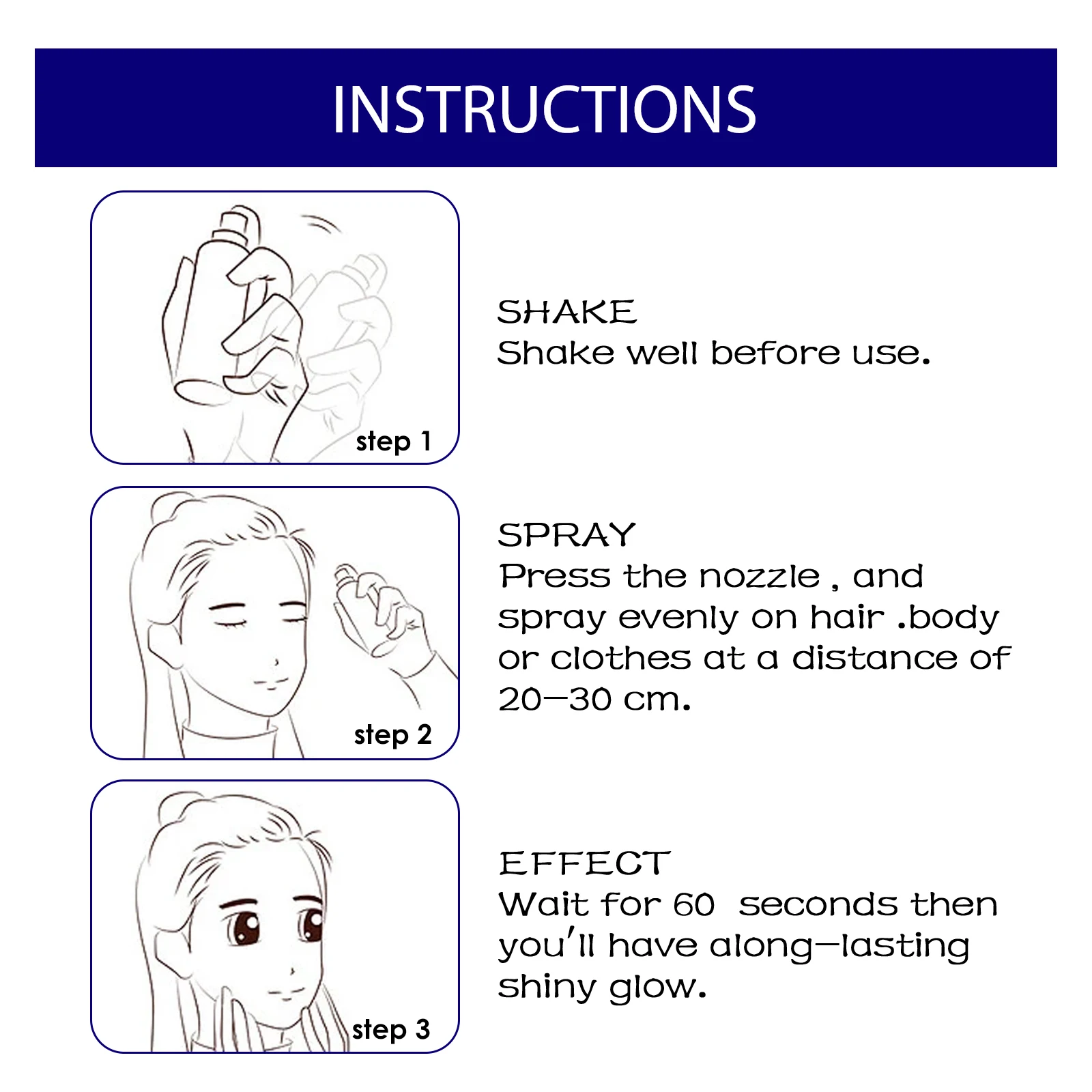 Brighten Shiny Glitter Spray Lasting Highlighter Face Body Glitter Powder Shimmer Halloween Party Nightclub Clothes Decoration