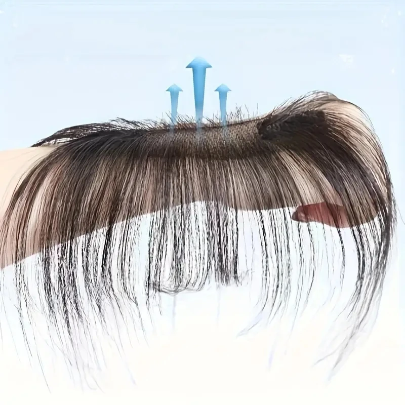 Natural Human Hair Clip In Bangs Extensions Image 6