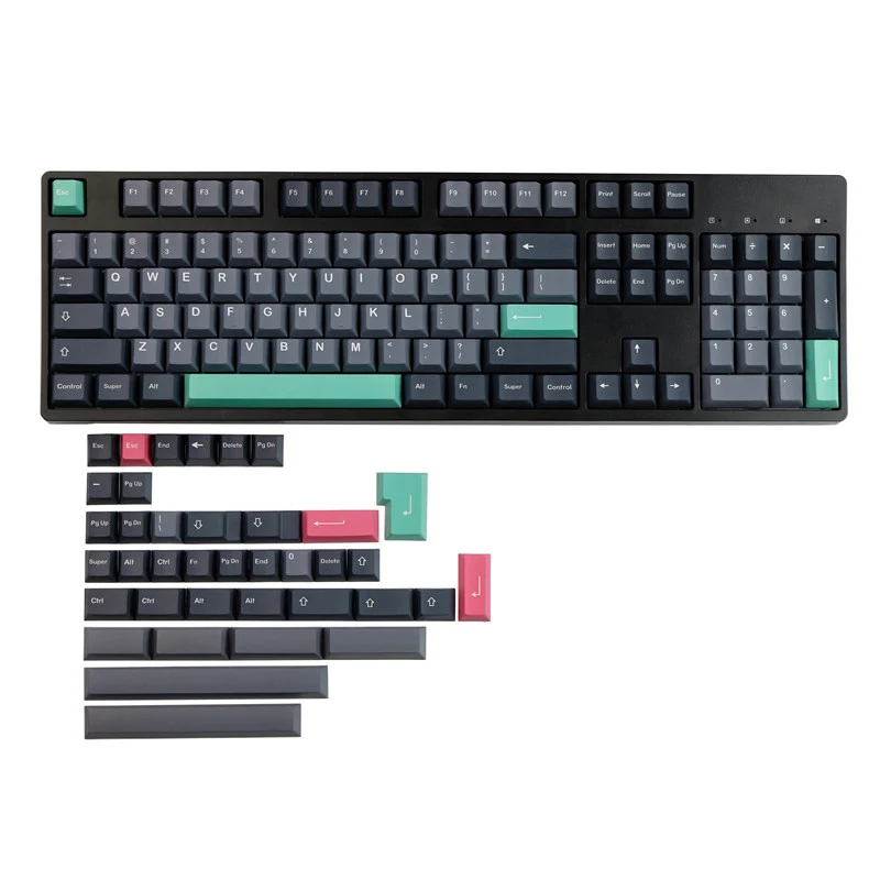 chaves gmk moderno dolch keycaps cereja perfil pbt tintura sublimação teclado mecânico para mx switch