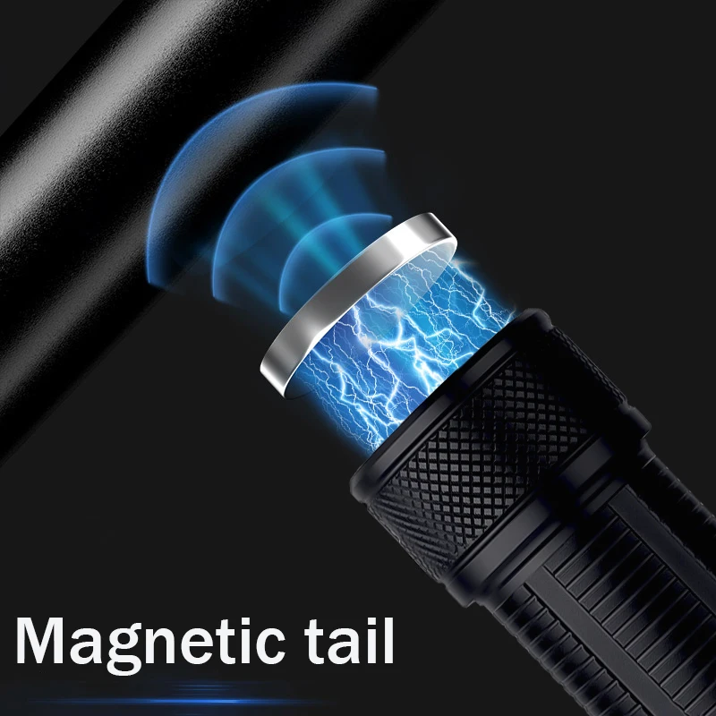 LED Flashlight Most Powerful Long Shot Tactical Torch Outdoor Lighting USB Rechargeable Waterproof Camping COB Zoomable