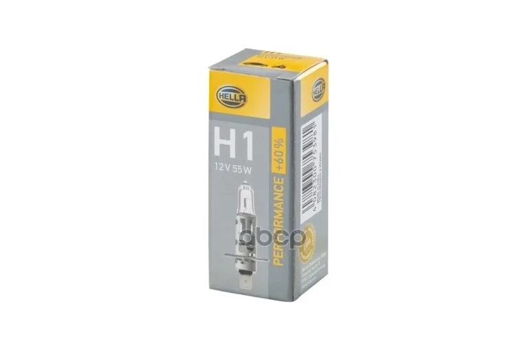 Лампа H1 +60 12v 55w P14.5s HELLA арт. 8GH223498-211