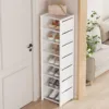 Multiple Layers Shoe Organizer Use At the Door Shoe Rack Organizer Nonwovenfabric Rack Stackable Shelf Adjustable Saving Space 4