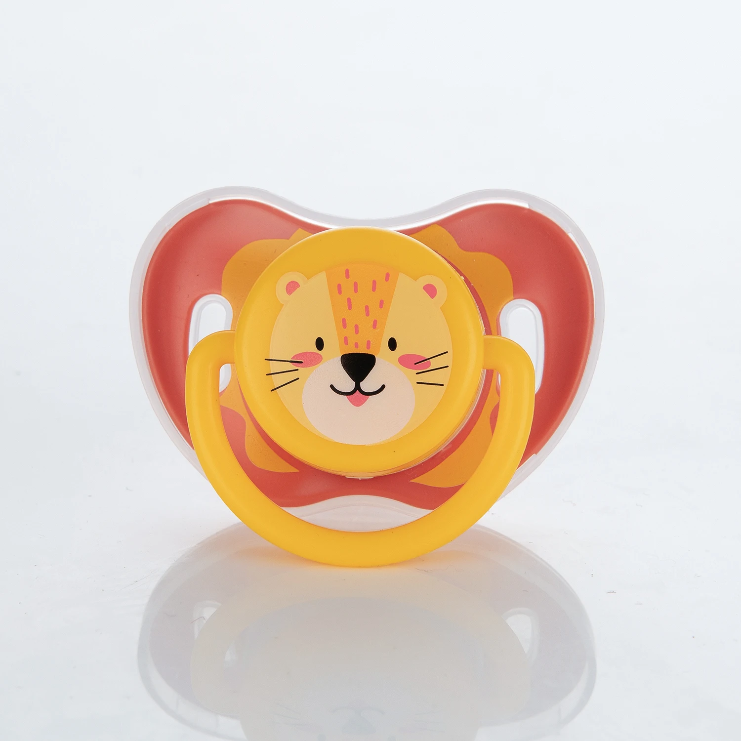 Miyocar Lovely Lion Baby Detachable Pacifiers Bring Replacement Teats Includes 3 Different Size Silicone Teat for Boy and Girl 3