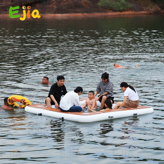 Calobana Round Floating Ring 8FT Inflatable Water Hammock & Floating ...
