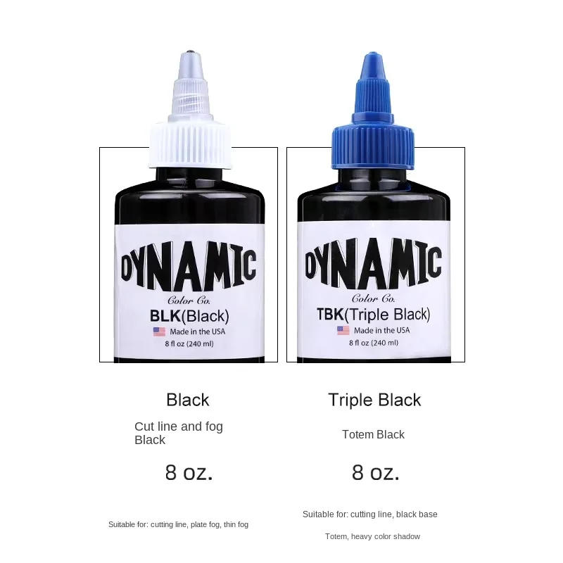 Dynami Ink 240 ml Tattoo Ink Professional Tattoo Pigment with Box 3 Colors Body Art Kit Professional Cosmetic