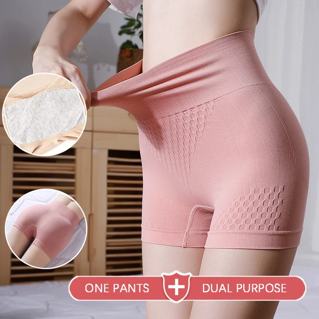 Safety Pants Slimming Flat Belly High Waist Women's Shorts Under Seamless  Panties Breathable Briefs Shorts Underwear Sheath Pant - AliExpress