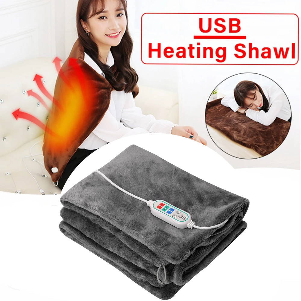 ElectricHeatingBlanket4580CMUSBThermalInsulationBlanketsShawlThickerHeaterHeat