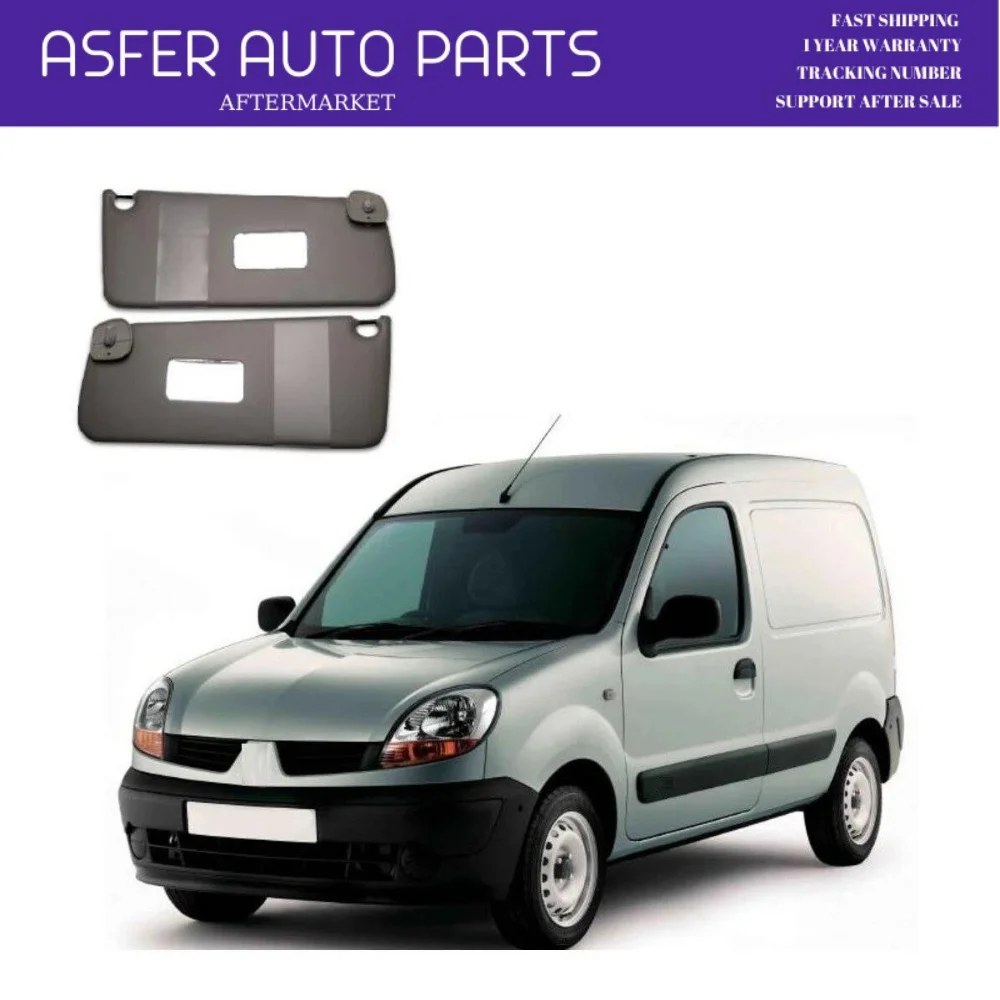 Для интерьера Renault Kangoo, солнцезащитный козырек (светильник Gray), правый и левый, 2 шт., автомобильный Солнечный козырек, защита 7700308877