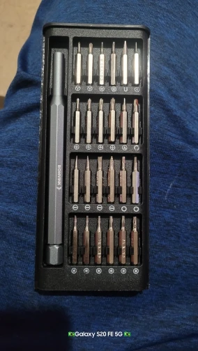 Conjunto de chave de fenda de precisão 28 em 1, chave de fenda magnética profissional , kit de ferramentas manuais para reparo p photo review