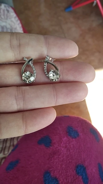 Korean Style Fashion Cross Stud Earrings photo review