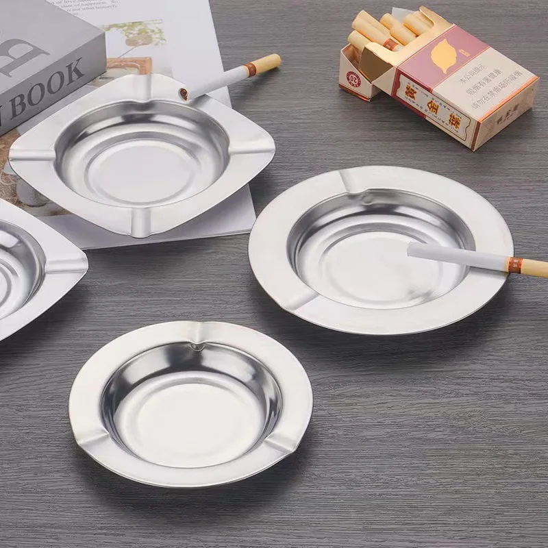 Stainless Steel Ashtray Metal Cigarette Ash Tray Promotion Gift 2