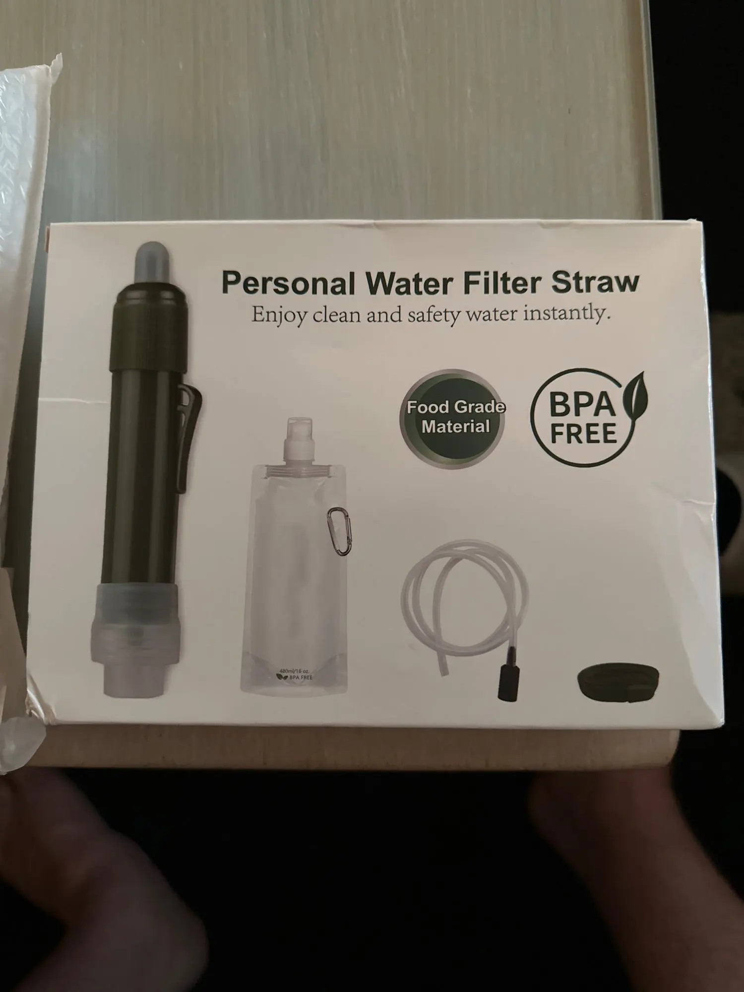 Compact Water Filter Straw - Stay Hydrated, Never Run Dehydrated on Hikes & Emergencies photo review