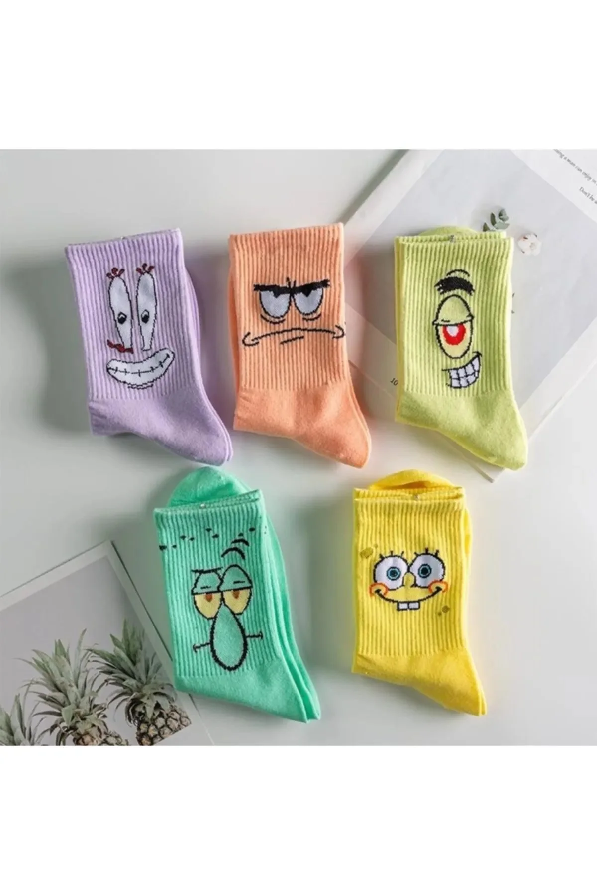 Unisex Patterned Socks 5 Pieces Extra Comfortable